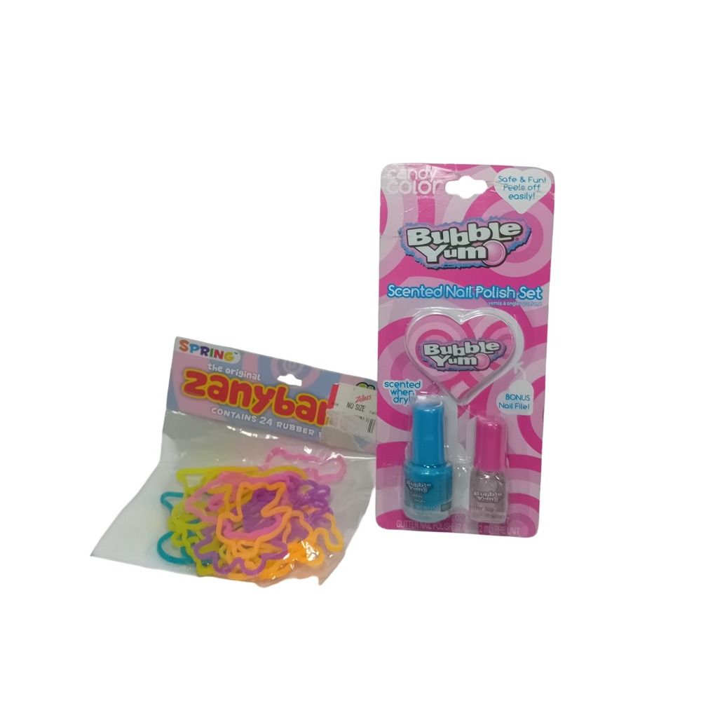Y2K Girlhood Gift Set Zanybandz Spring Bubble‎ Yum Nail Polish Bundle Nostalgia